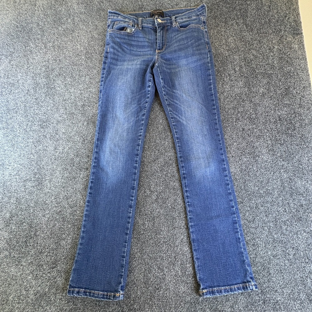 Banana Republic Jeans Women 29x28 Blue Denim Cotton Low Rise Straight Fit Casual